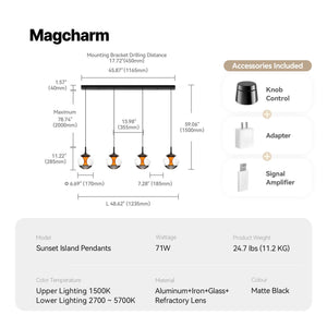 Sunset Island Pendants