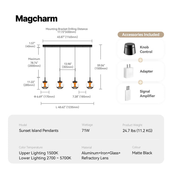 Sunset Island Pendants
