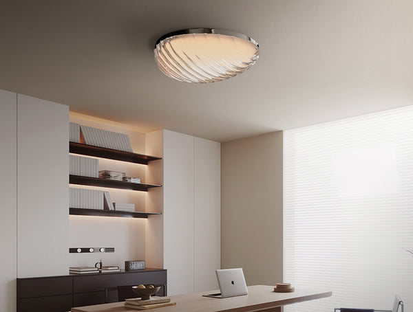 Crystal Shell Flush Mount
