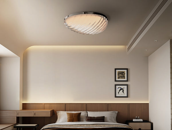 Crystal Shell Flush Mount