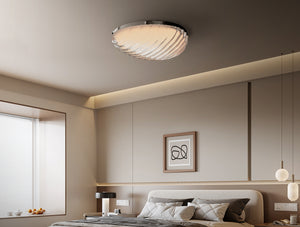 Crystal Shell Flush Mount