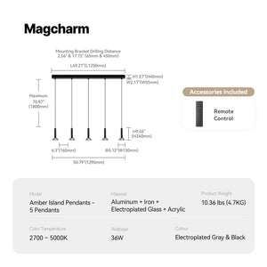 Amber Island Pendants