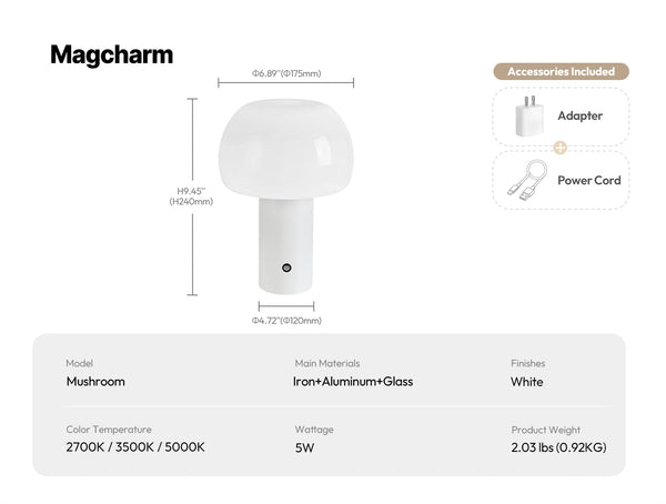 Mushroom Table Lamp