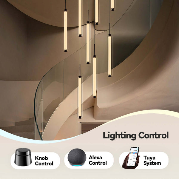 Rainfall Staircase Pendants