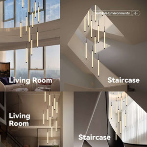 Rainfall Staircase Pendants