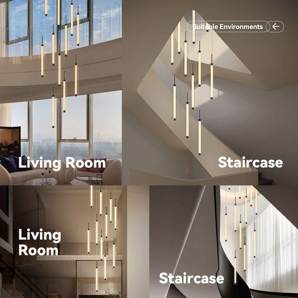 Rainfall Staircase Pendants