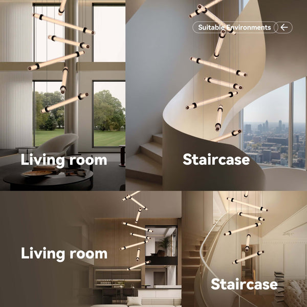Rhea Staircase Pendants