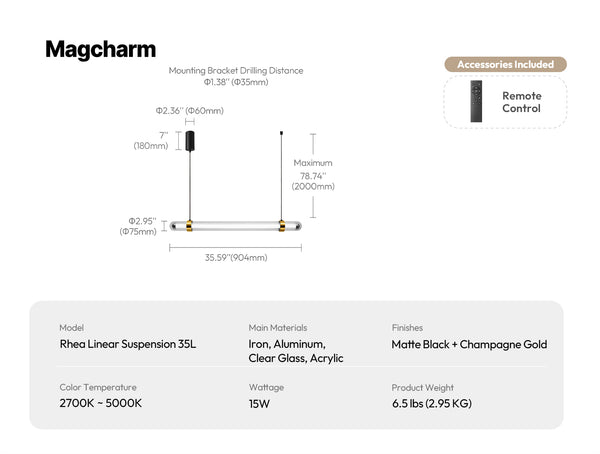 Rhea Linear Suspension