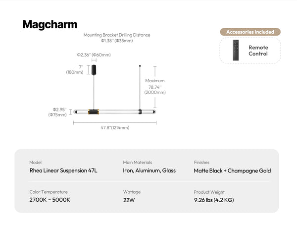 Rhea Linear Suspension