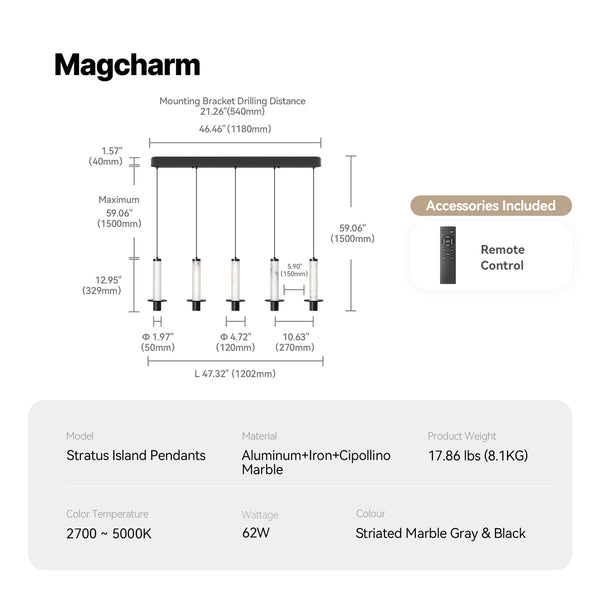 Stratus Island Pendants