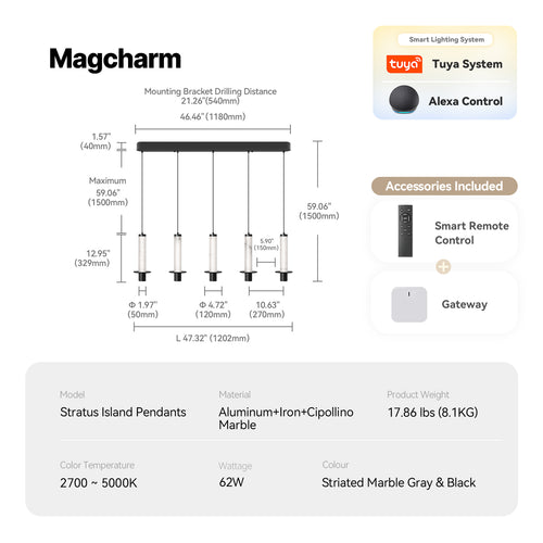 Stratus Island Pendants
