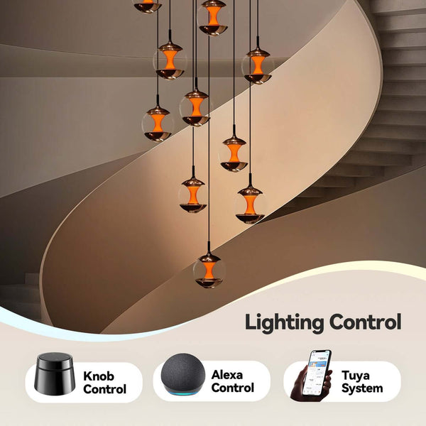 Sunset Staircase Pendants