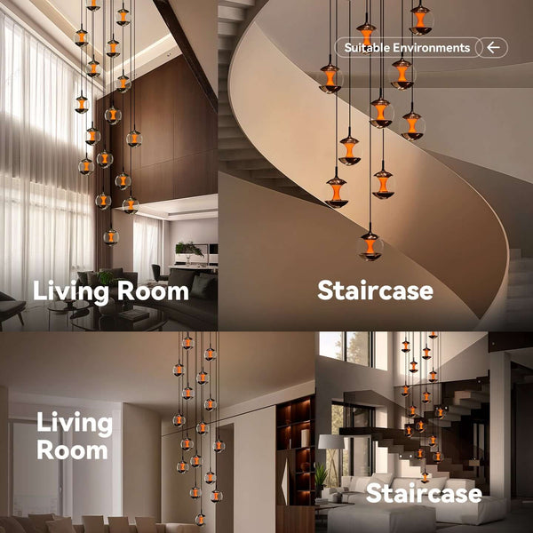Sunset Staircase Pendants
