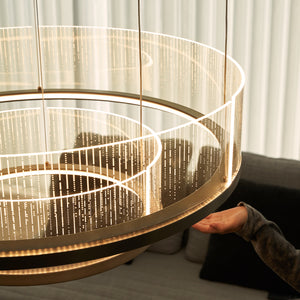 Yarn Chandelier
