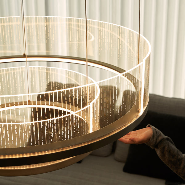 Yarn Chandelier